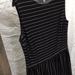 AA Studio Black & White Stripped Dress
